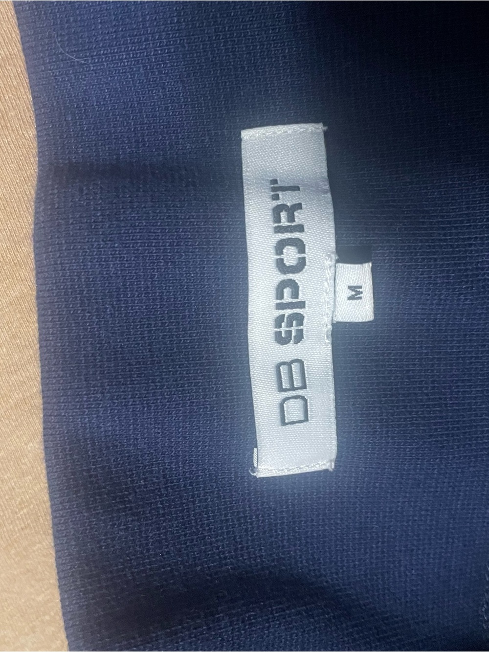 DB Sport Women's Navy Performance Shorts with Yellow Accents - Picture 2 of 4